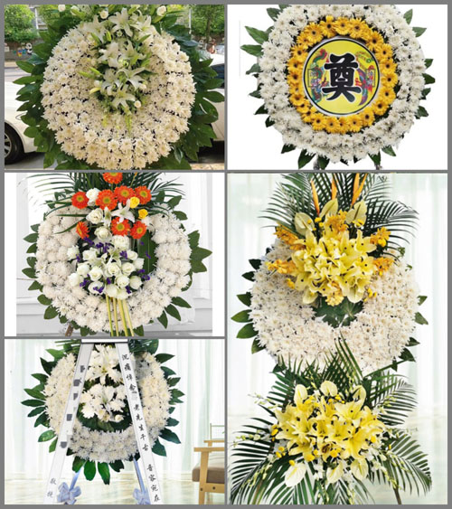 湖南永州祁阳县茅竹镇板桥村花圈速递
